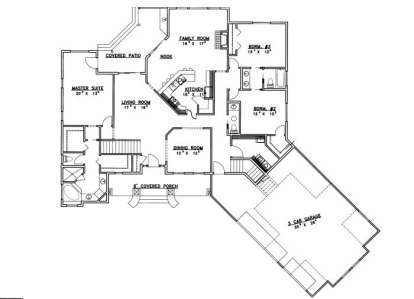 Main Floor for House Plan #039-00492
