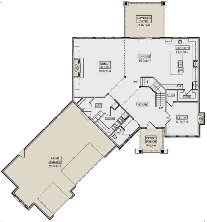 House Plan House Plan #19088 Drawing 1