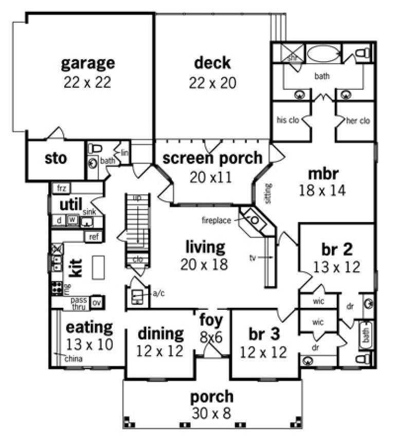 House Plan House Plan #1909 Drawing 1