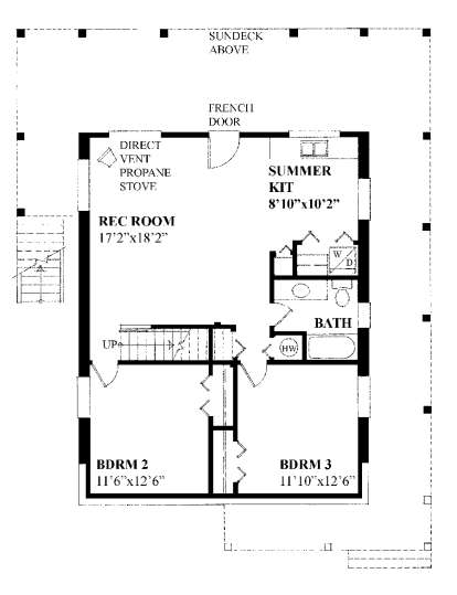 Floorplan 1 for House Plan #4177-00020