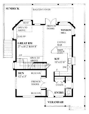 Floorplan 2 for House Plan #4177-00020