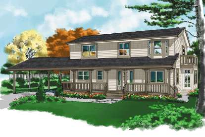House Plan House Plan #19099 Front Rendering