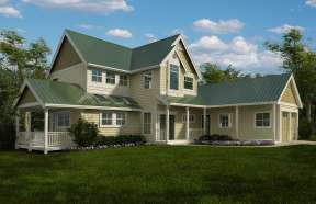 Cottage House Plan #4177-00024 Elevation Photo