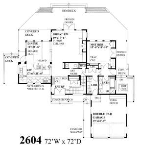 Floorplan 1 for House Plan #4177-00024