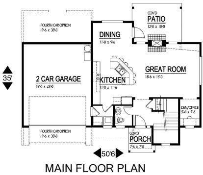 Main Floor for House Plan #9488-00008