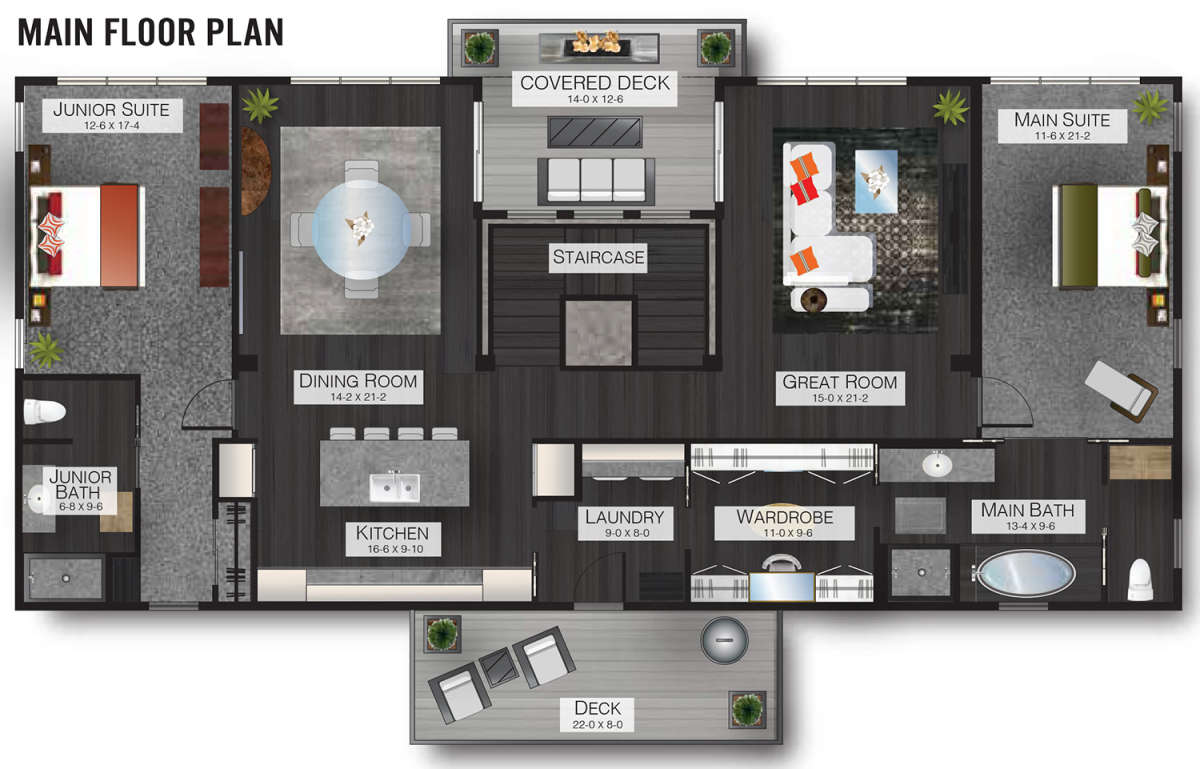 Main Floor for House Plan #9488-00010