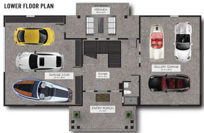 Climate Controlled Lower Level for House Plan #9488-00010