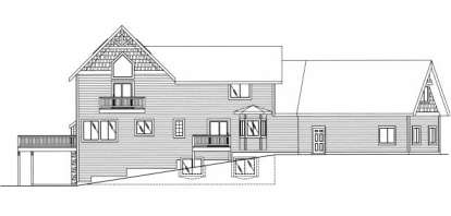 Luxury House Plan #039-00493 Elevation Photo
