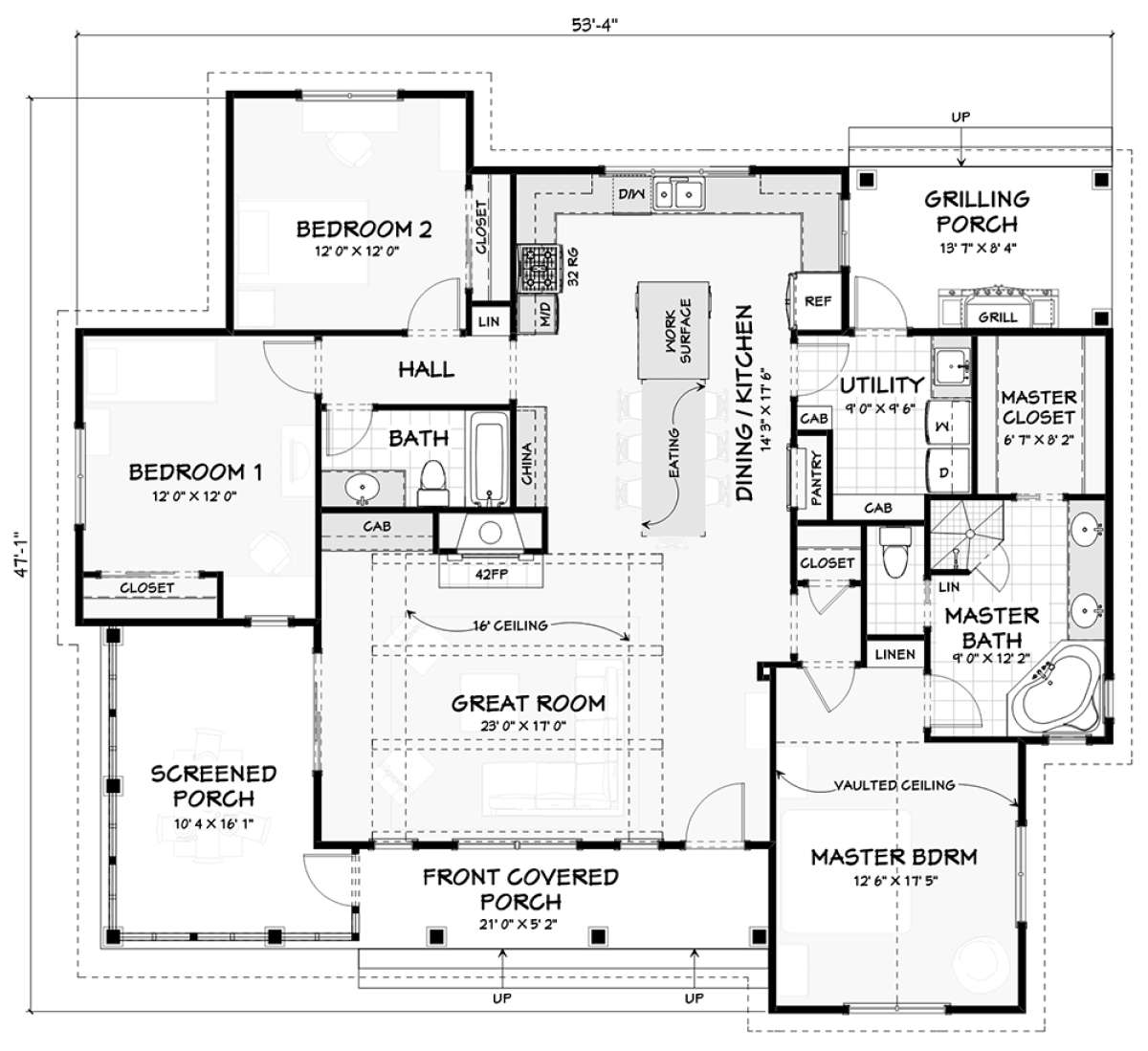 Main Floor for House Plan #3125-00022