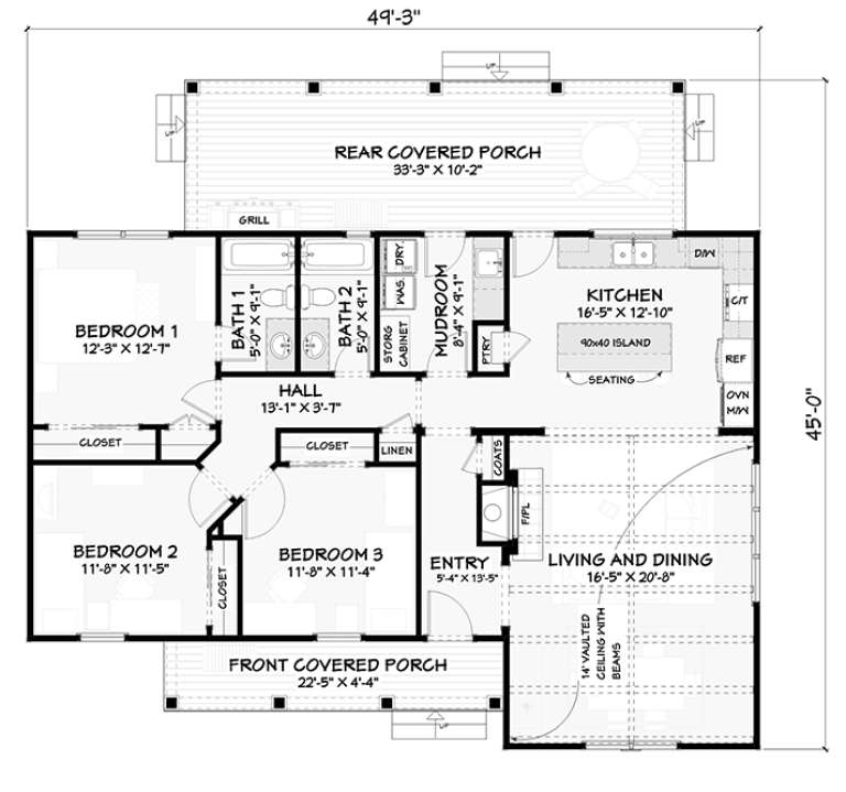 House Plan House Plan #19111 Drawing 1