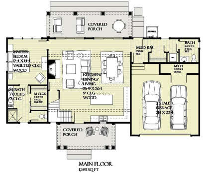 Main Floor for House Plan #1637-00129