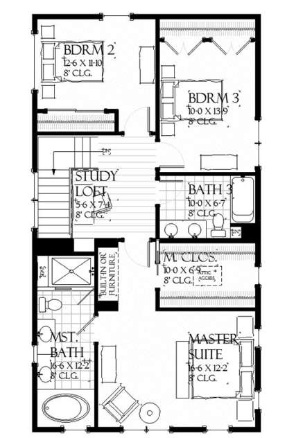 Floorplan 3 for House Plan #1637-00130