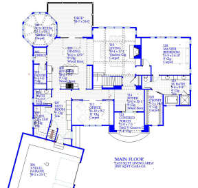 Floorplan 1 for House Plan #1637-00131