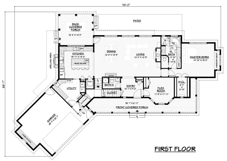 House Plan House Plan #19115 Drawing 1