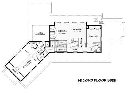 Second Floor for House Plan #3125-00024