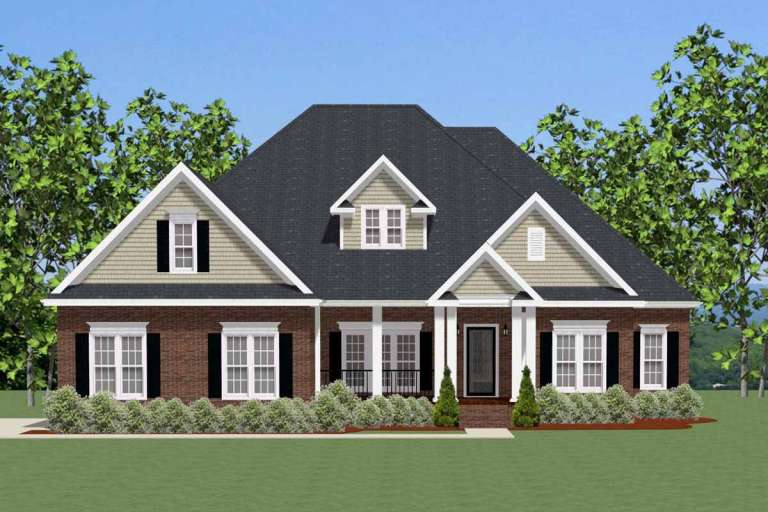 House Plan House Plan #19116 Front Rendering