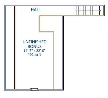 Floorplan 2 for House Plan #6849-00043