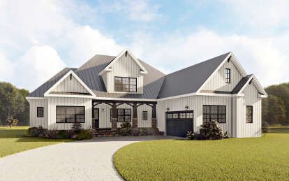 Modern Farmhouse House Plan #6849-00044 Elevation Photo