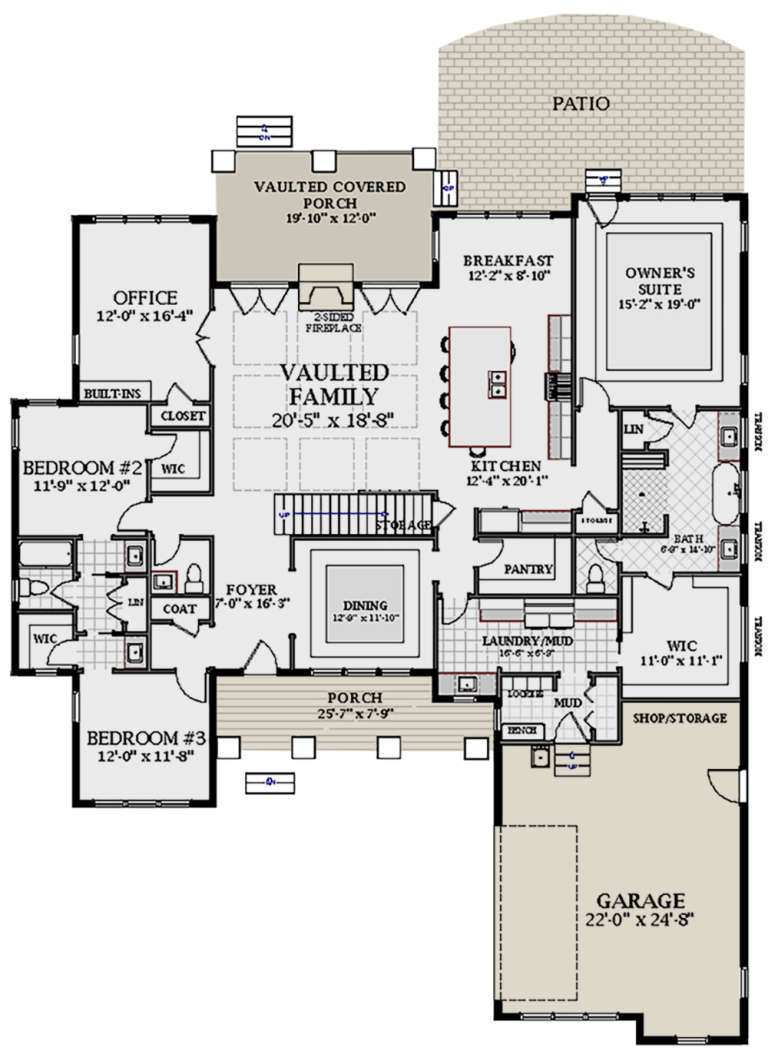 House Plan House Plan #19117 Drawing 1
