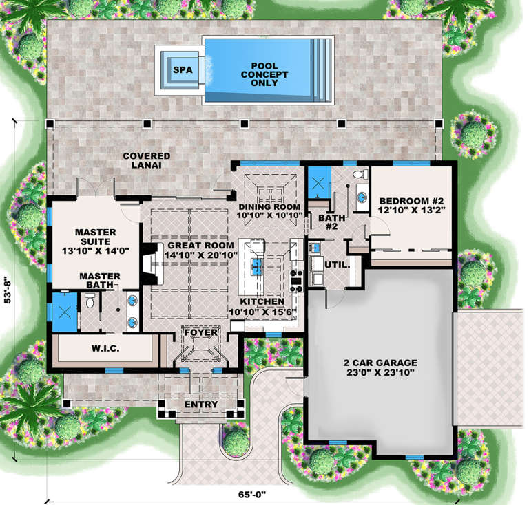House Plan House Plan #19119 Drawing 1