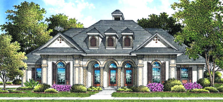 European House Plan #048-00155 Elevation Photo