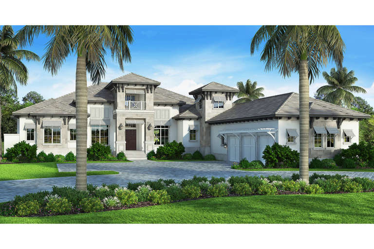 Luxury House Plan #5565-00177 Elevation Photo