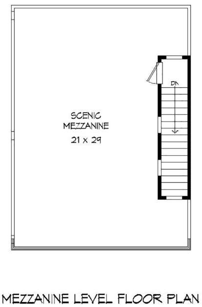 Mezzanine Level for House Plan #940-00096