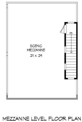 Mezzanine Level for House Plan #940-00097