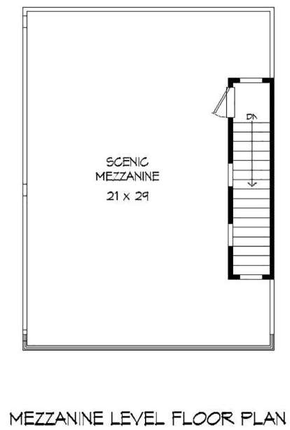 Mezzanine Level for House Plan #940-00097