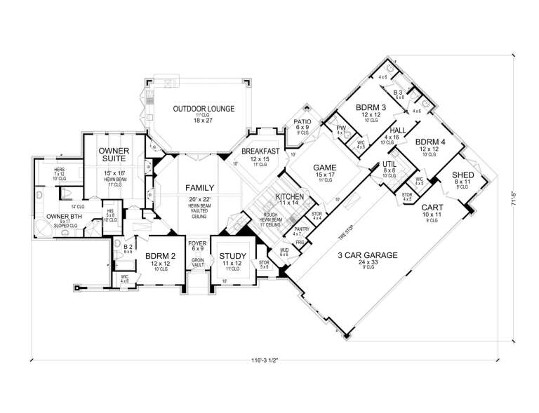 House Plan House Plan #19126 Drawing 1