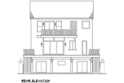 European House Plan #5445-00304 Elevation Photo