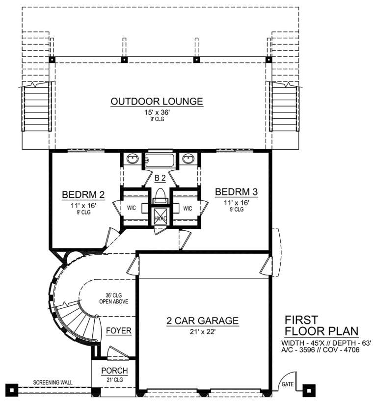 House Plan House Plan #19129 Drawing 1