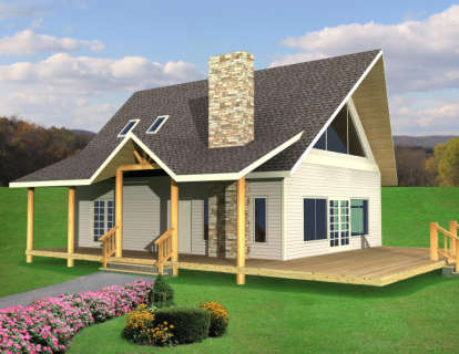 2 Bed, 2 Bath, 1500 Square Foot House Plan - #039-00494
