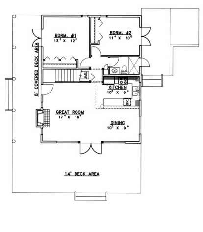 Main Floor for House Plan #039-00494