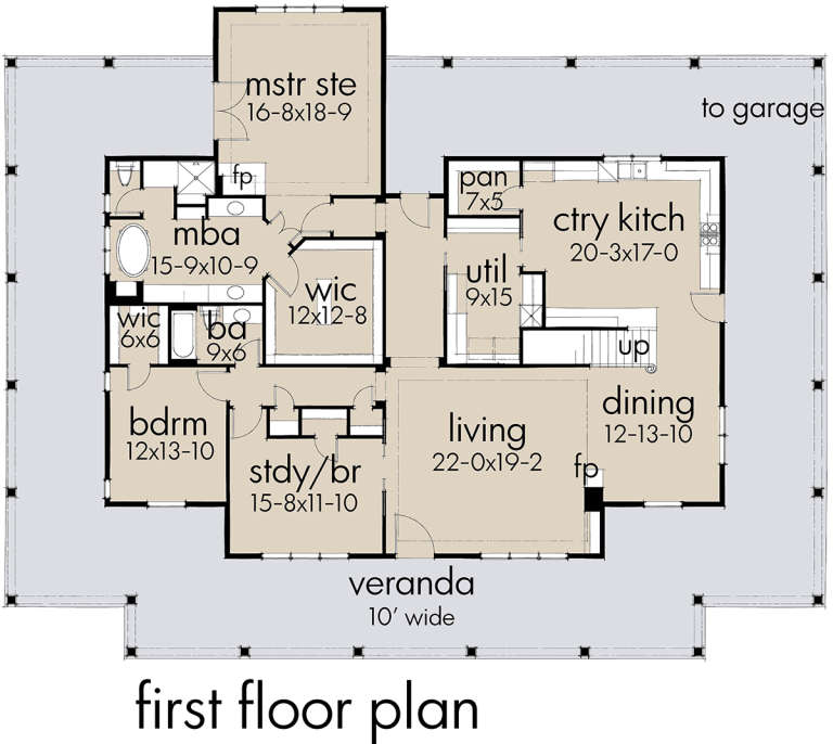 House Plan House Plan #19130 Drawing 1