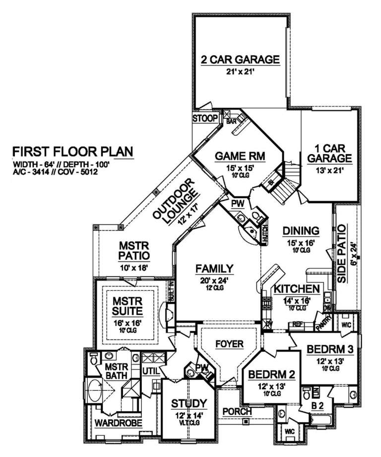 House Plan House Plan #19133 Drawing 1