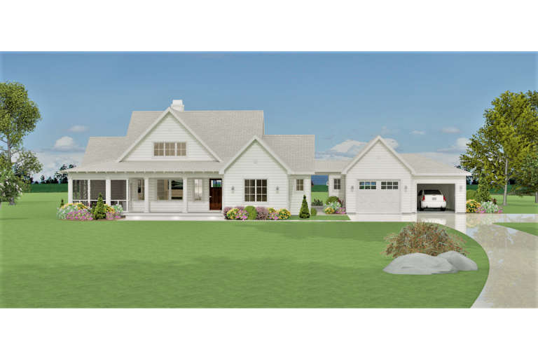 Farmhouse House Plan #3125-00025 Elevation Photo