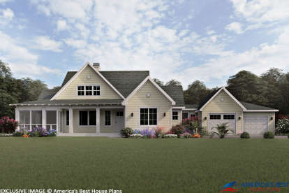 Farmhouse House Plan #3125-00025 Elevation Photo