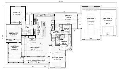 Main Floor Basement Stairs Option for House Plan #3125-00025