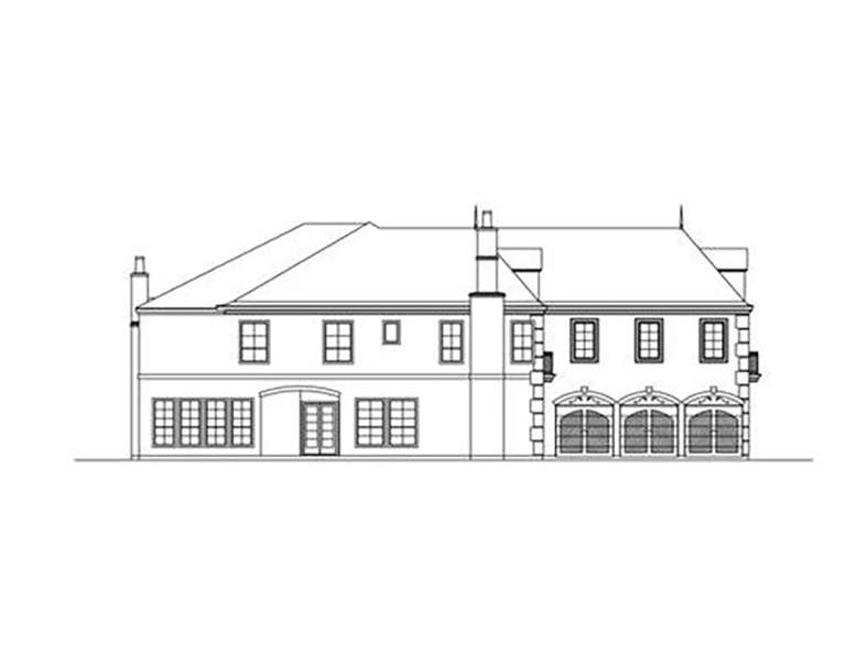 Luxury House Plan #5445-00308 Elevation Photo
