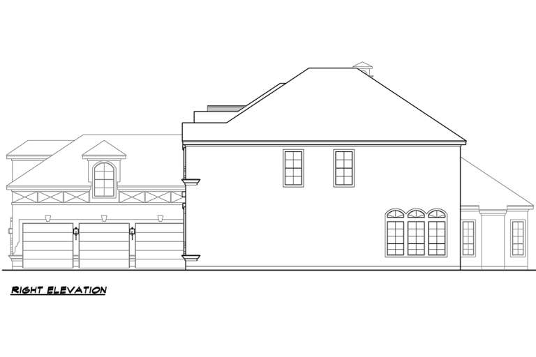 Mediterranean House Plan #5445-00309 Elevation Photo