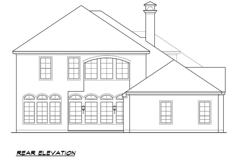 Mediterranean House Plan #5445-00309 Elevation Photo