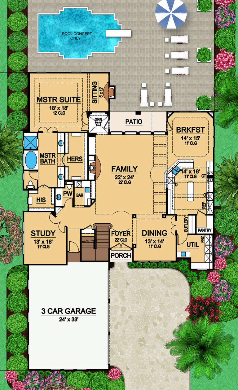 House Plan House Plan #19137 Drawing 1