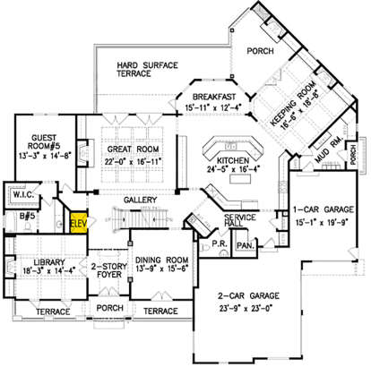 Main Floor for House Plan #699-00097