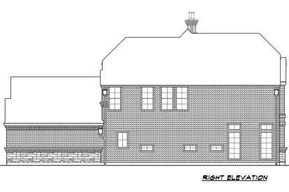 European House Plan #5445-00310 Elevation Photo