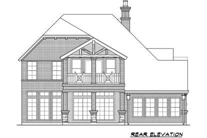 European House Plan #5445-00310 Elevation Photo