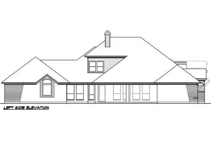 European House Plan #5445-00313 Elevation Photo