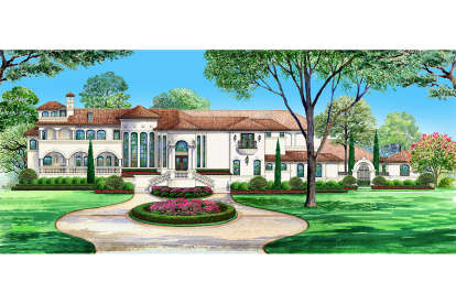 Luxury House Plan #5445-00314 Elevation Photo