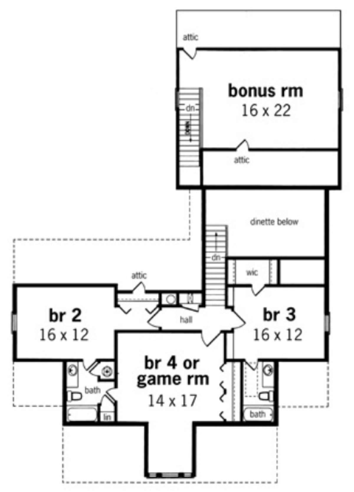 Floorplan 2 for House Plan #048-00156