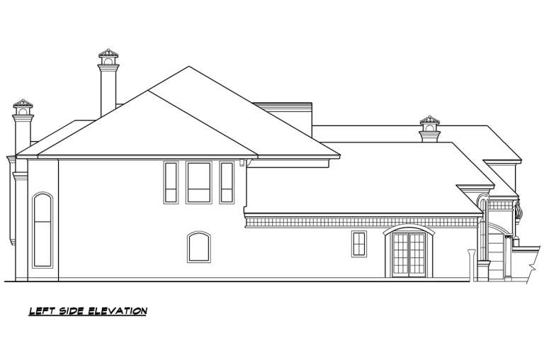 Mediterranean House Plan #5445-00317 Elevation Photo